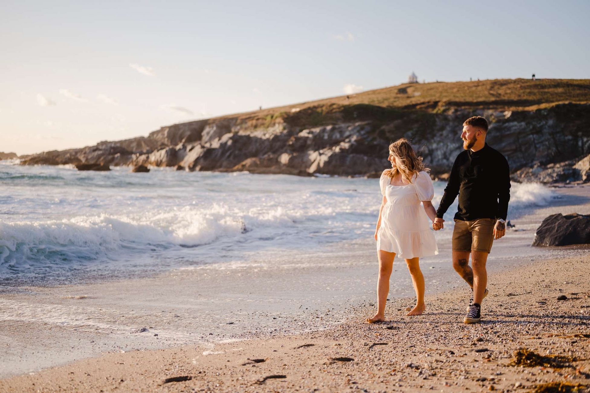 Engagement Photoshoot at Little Fistral | Newquay | Cornwall Wedding Photographer