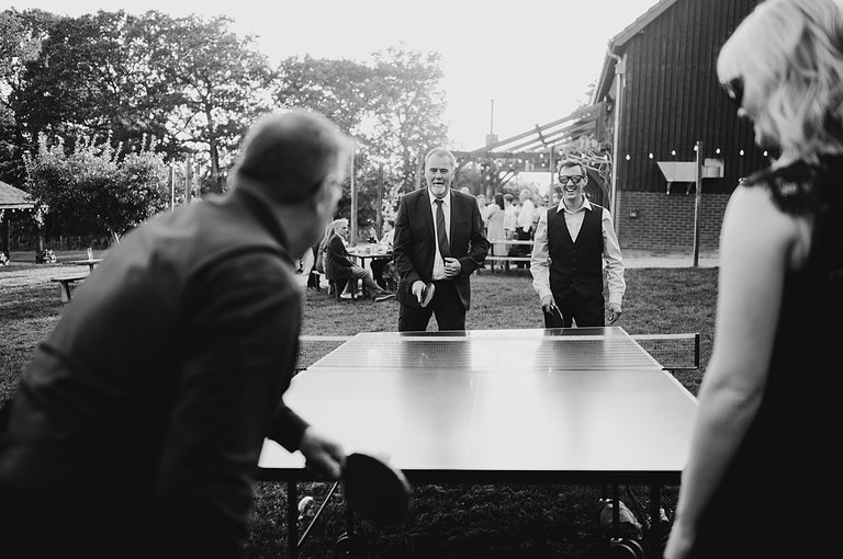Fun Wedding Ideas Table Tennis