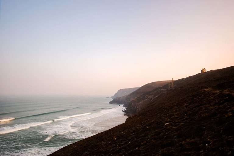 Sunsetting over Chapel Porth - Planning Your Honeymoon
