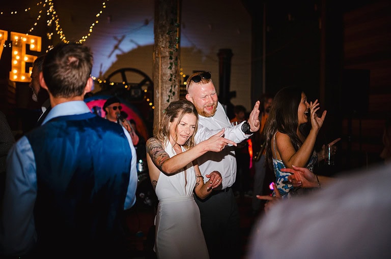 Dancing on the dance floor 