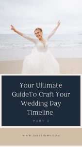 Pinterest photo for Your Perfectly Planned Wedding Day Timeline