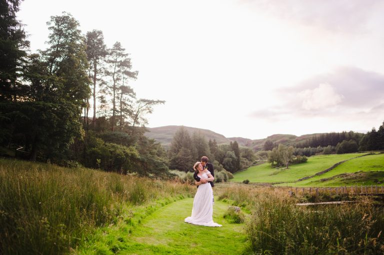 Wedding coupe up in the mountains of Scotland - Family Heirlooms: How To Include Them In Your Wedding