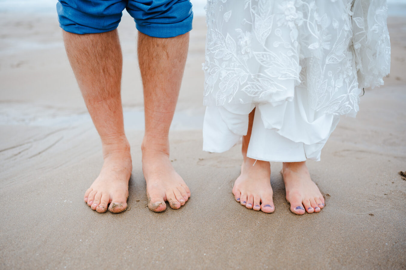 Feet in the sand