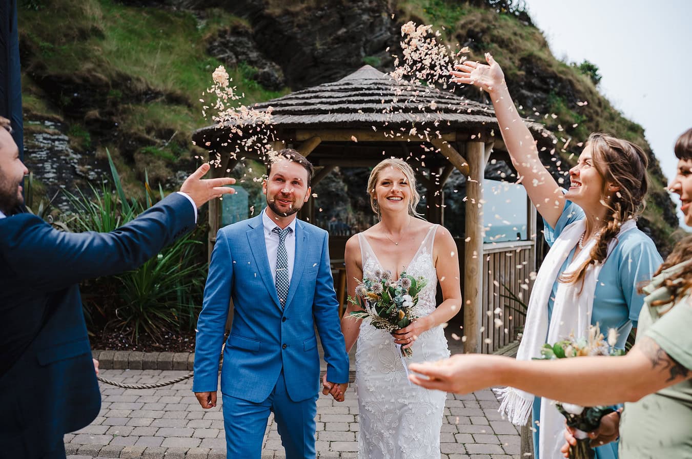 Wedding confetti doesnt only have to come up for a big celebration. Use it for your elopement wedding too