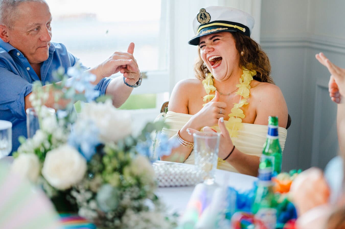 Laughing at other guests wedding majic